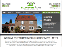Tablet Screenshot of elvingtonpark.com
